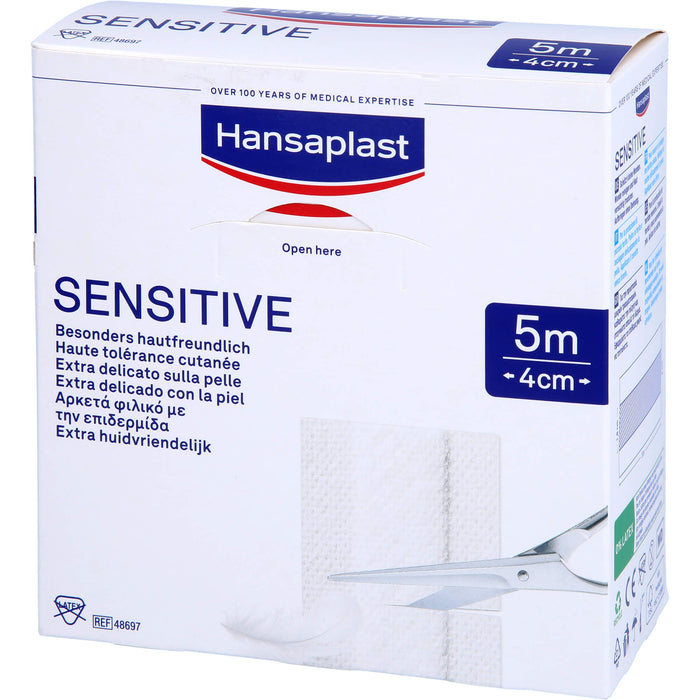 Hansaplast Sensitive Pflaster 5 m x 4 cm, 1 St. Pflaster