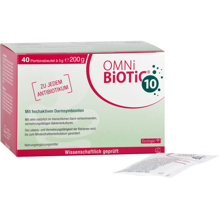 OMNi BiOTiC 10 Pulver mit hochaktiven Darmsymbionten, 40 St. Beutel