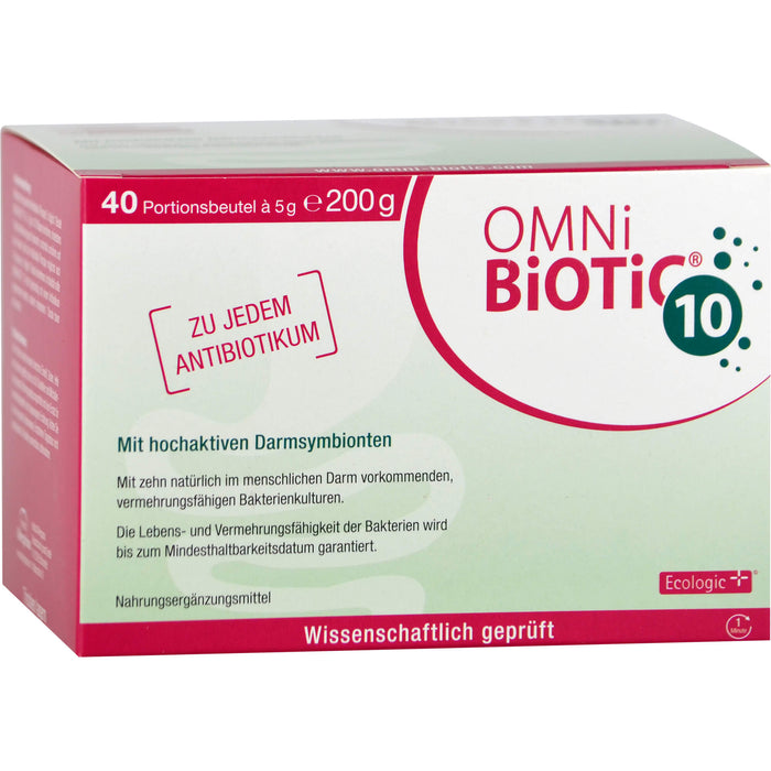 OMNi BiOTiC 10 Pulver mit hochaktiven Darmsymbionten, 40 St. Beutel