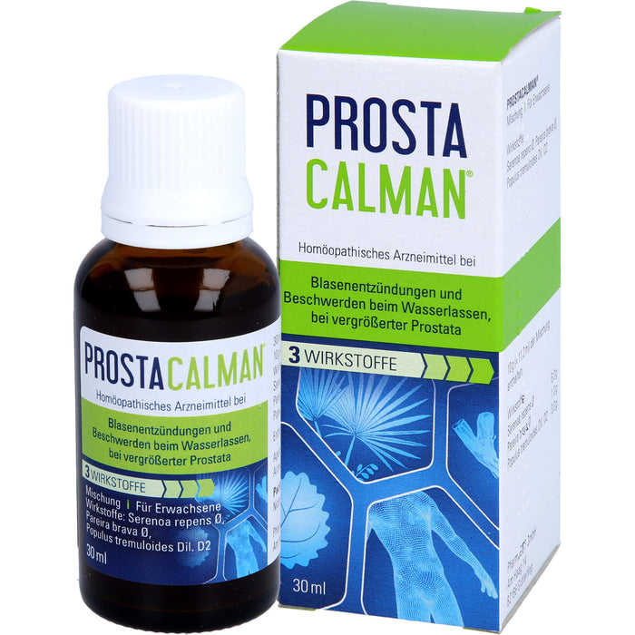 Prostacalman Tropfen bei Blasenentzündungen, bei Beschwerden beim Wasserlassen und bei vergrößerter Prostata, 30 ml Lösung