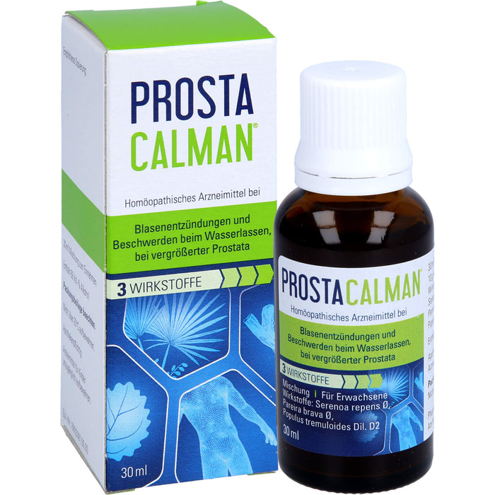 Prostacalman Tropfen bei Blasenentzündungen, bei Beschwerden beim Wasserlassen und bei vergrößerter Prostata, 30 ml Lösung