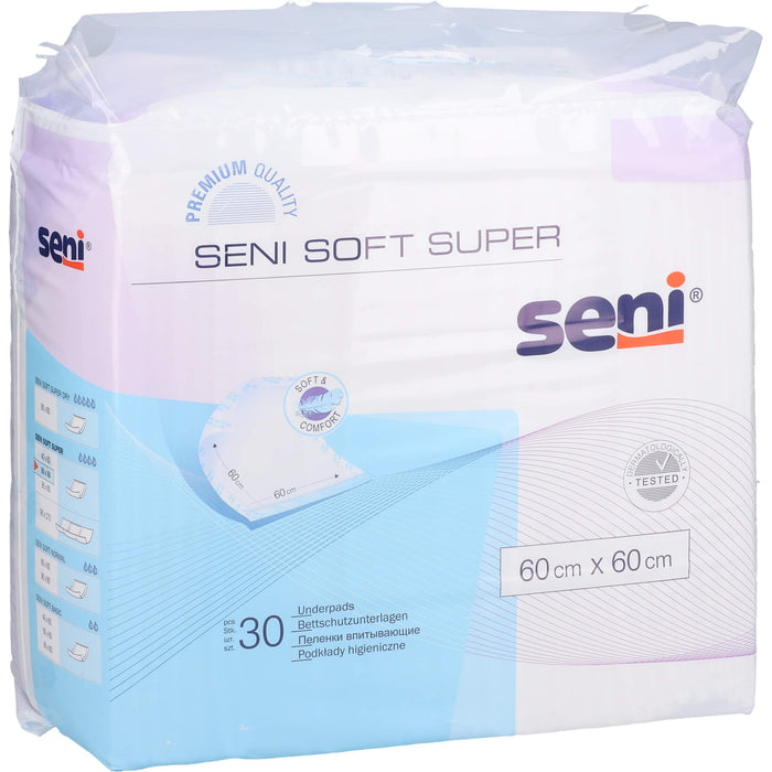 Seni Soft Super Bettschutzunterlagen 60x60, 30 St