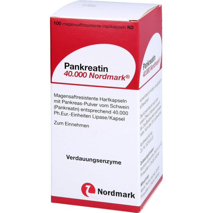 Pankreatin 40.000 Hartkapseln bei exokriner Pankreasinsuffizienz, 100 St. Kapseln