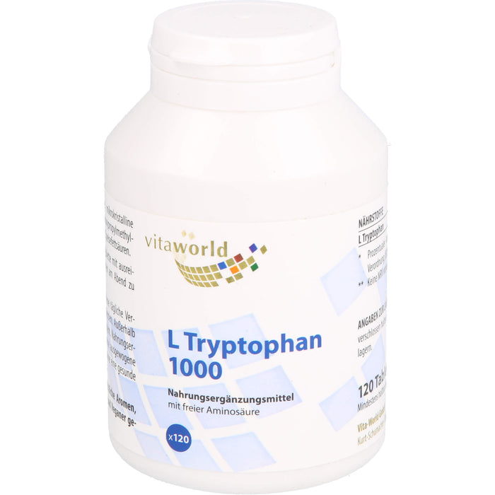 vitaworld L Tryptophan 1000 Tabletten, 120 St. Tabletten