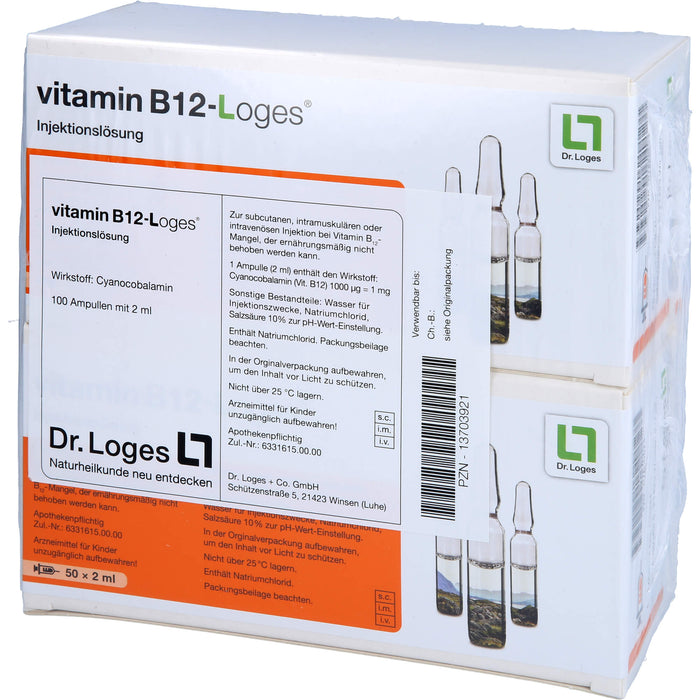 vitamin B12-Loges Injektionslösung, 100X2 ml AMP