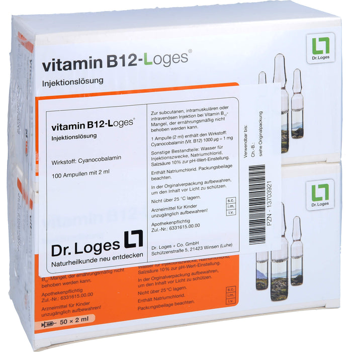 vitamin B12-Loges Injektionslösung, 100X2 ml AMP