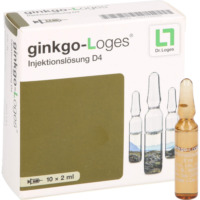 ginkgo-Loges Injektionslösung D4, 10X2 ml AMP