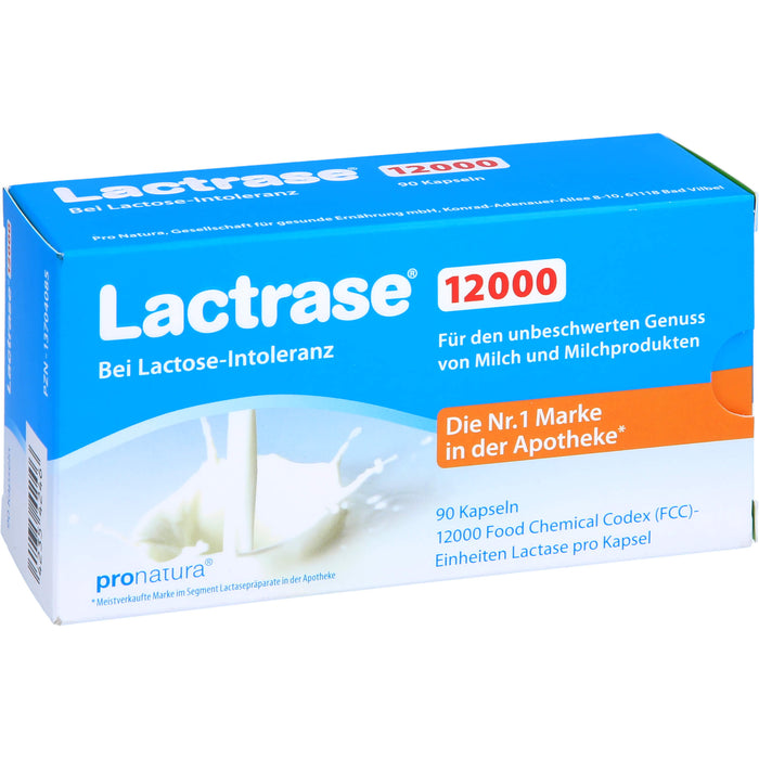 Lactrase 12000 bei Lactose-Intoleranz Kapseln, 90 St. Kapseln