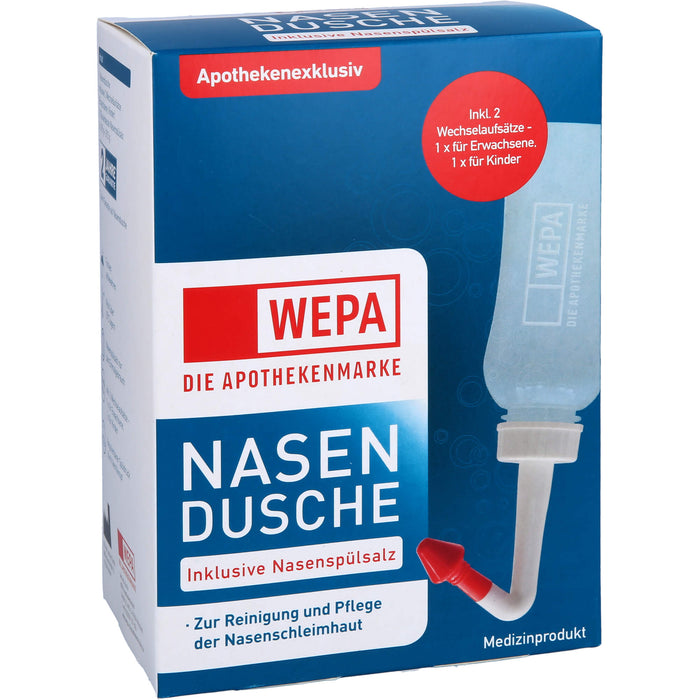 WEPA Nasendusche mit 10x2,95g Nasenspülsalz, 1 P