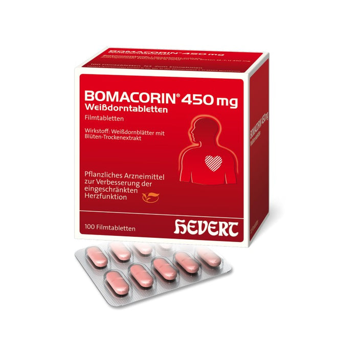 BOMACORIN 450 mg Weißdorntabletten, 100 St. Tabletten