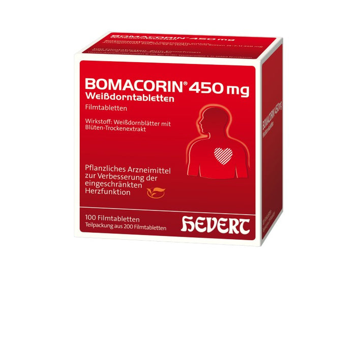 BOMACORIN 450 mg Weißdorntabletten, 200 St. Tabletten