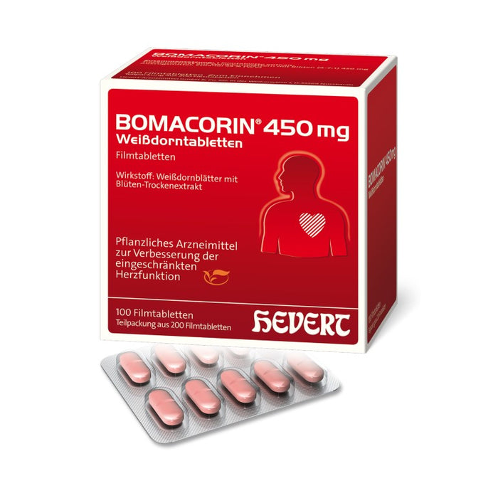 BOMACORIN 450 mg Weißdorntabletten, 200 St. Tabletten