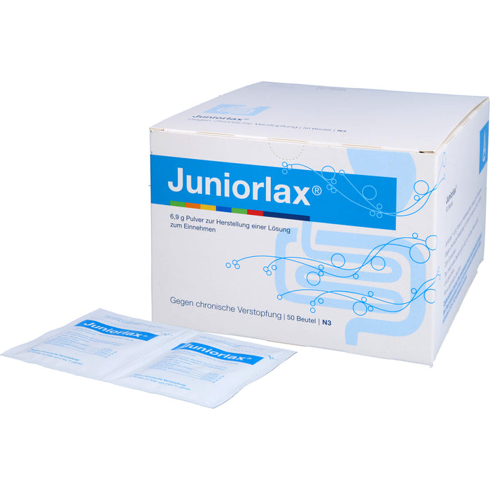 Juniorlax Beutel gegen chronische Verstopfung, 50 St. Pulver