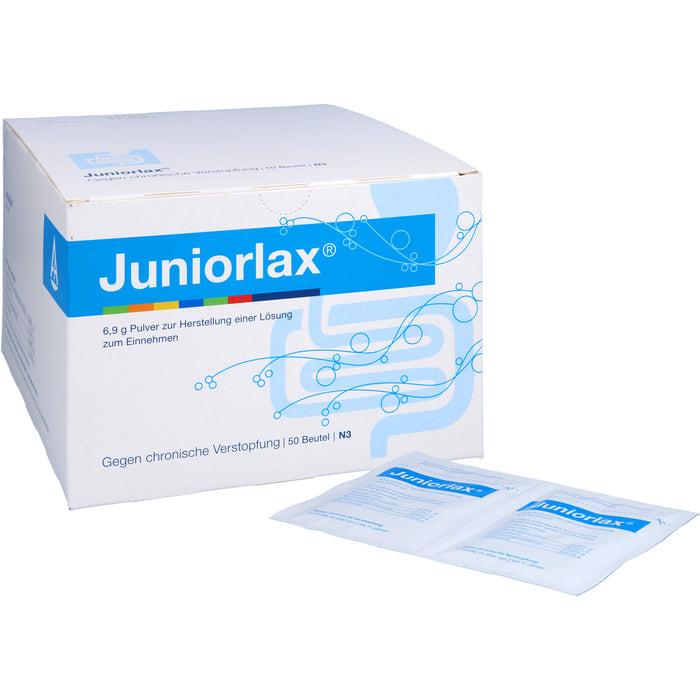 Juniorlax Beutel gegen chronische Verstopfung, 50 St. Pulver