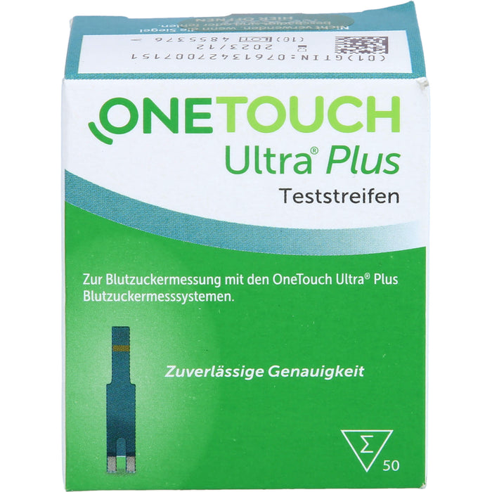 ONETOUCH Ultra Plus Teststreifen zur Blutzuckermessung, 50 St. Teststreifen