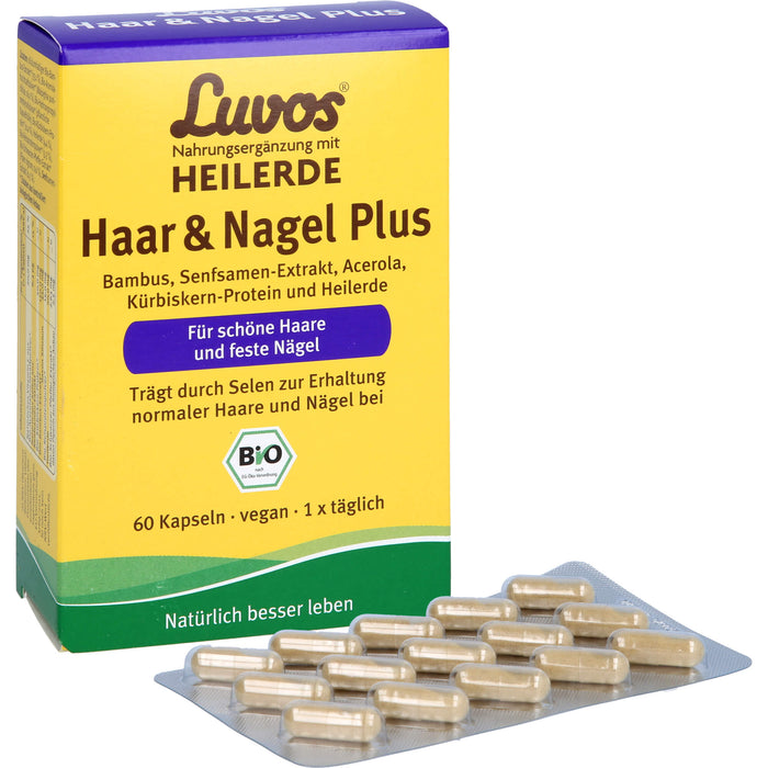 Luvos Heilerde Bio Haar & Nagel Plus Kapseln, 60 St. Kapseln