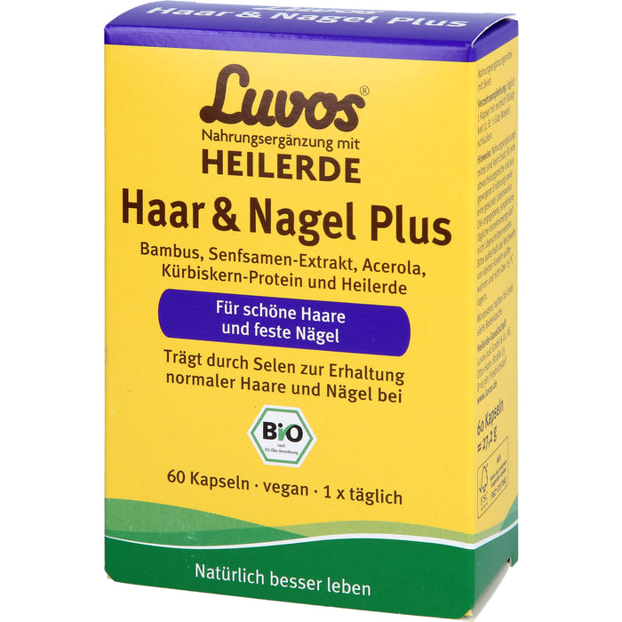 Luvos Heilerde Bio Haar & Nagel Plus Kapseln, 60 St. Kapseln