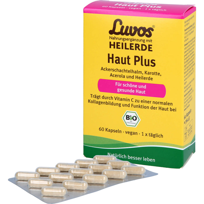 Luvos Heilerde BIO Haut Plus Kapseln für schöne und gesunde Haut, 60 St. Kapseln