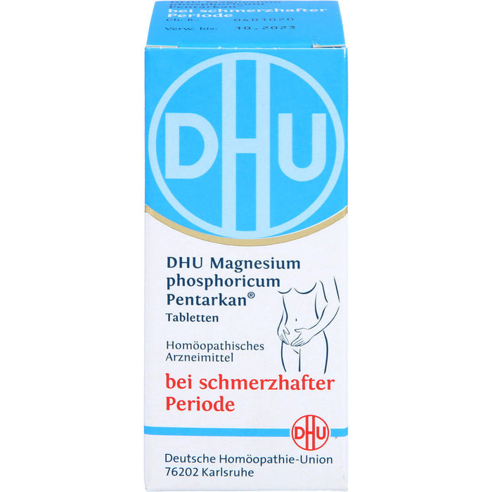 DHU Magnesium phosphoricum Pentarkan, Natürliche Hilfe bei Periodenschmerzen – das Original – umweltfreundlich im Arzneiglas, 80 St. Tabletten