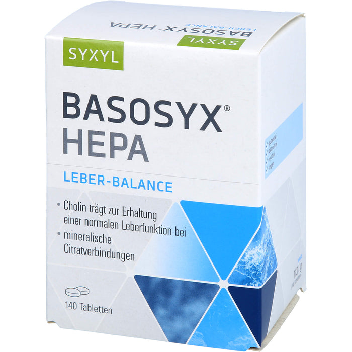 SYXYL BASOSYX Hepa Säure-Basen-Balance Tabletten, 140 St. Tabletten