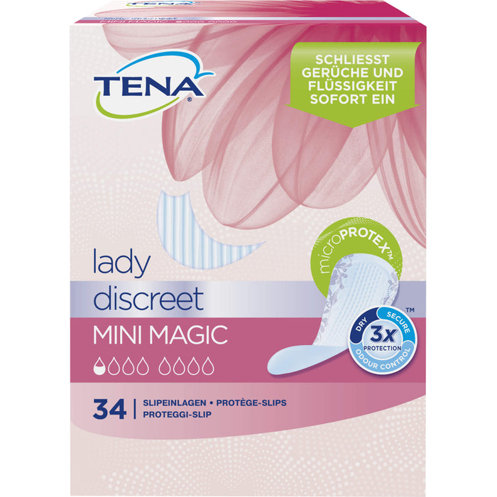TENA Discreet Mini Magic Inkontinenz Slipeinlagen, 34 St