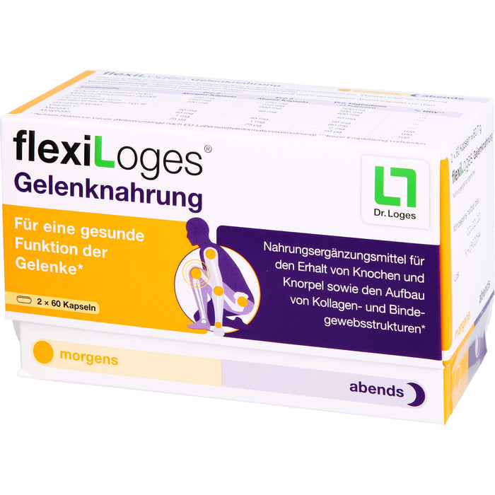 flexiLoges Gelenknahrung Kapseln für eine gesunde Funktion der Gelenke, 120 St. Kapseln
