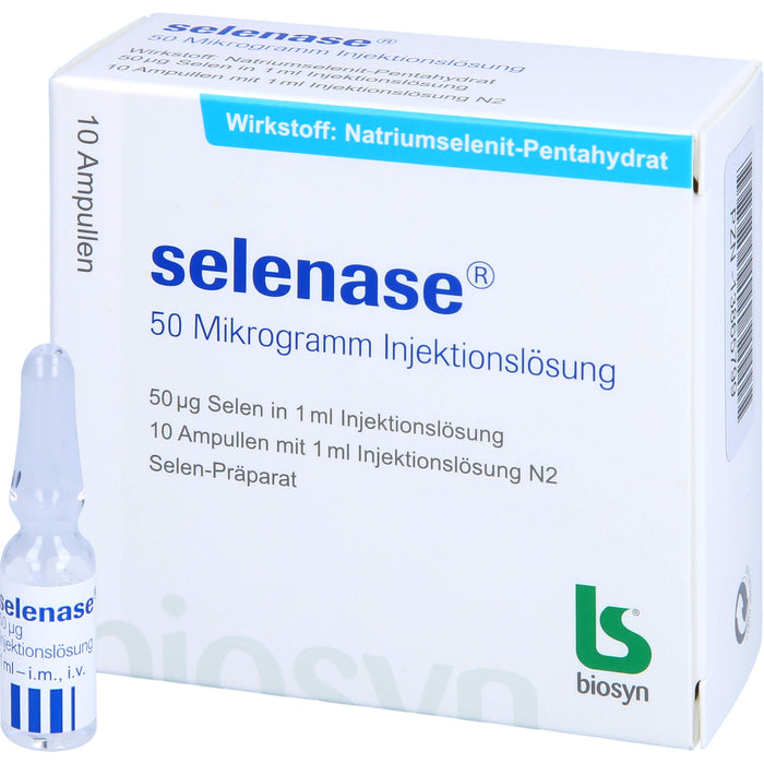 selenase 50 Mikrogramm Injektionslösung, 10X1 ml ILO