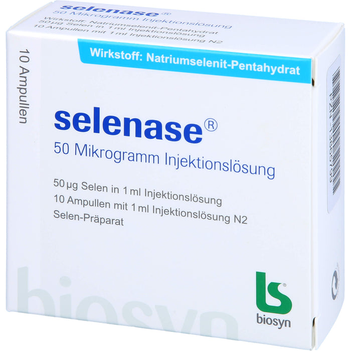 selenase 50 Mikrogramm Injektionslösung, 10X1 ml ILO