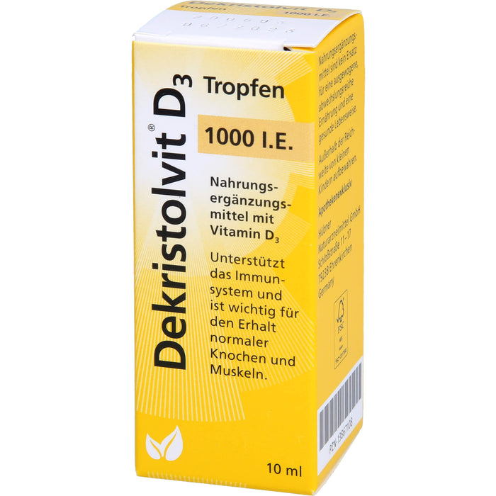 Dekristolvit D3 Tropfen 1000 I.E., 10 ml Lösung