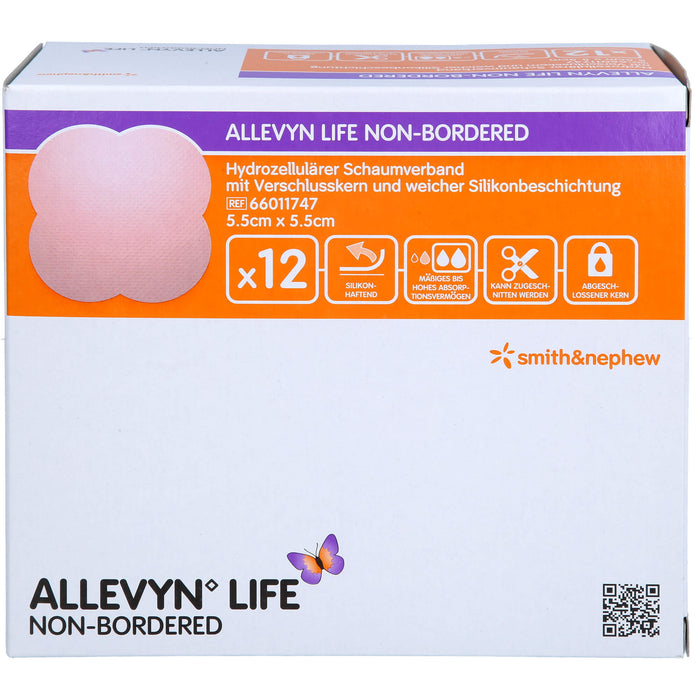 Allevyn Life N-bor 5.5x5.5, 12 St VER