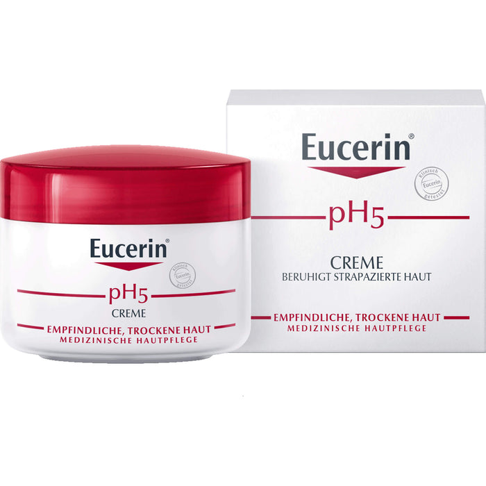 Eucerin pH5 Creme beruhigt strapazierte Haut, 75 ml Creme