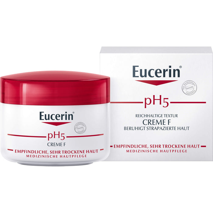Eucerin pH5 Creme F Empfindliche Haut, 75 ml Creme
