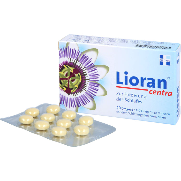 Lioran Centra Dragees zur Förderung des Schlafes, 20 St. Tabletten