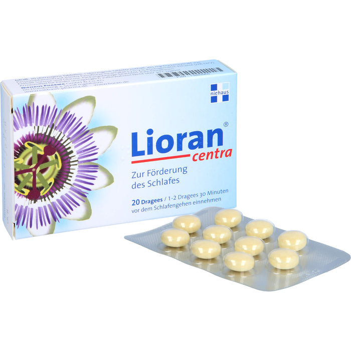 Lioran Centra Dragees zur Förderung des Schlafes, 20 St. Tabletten