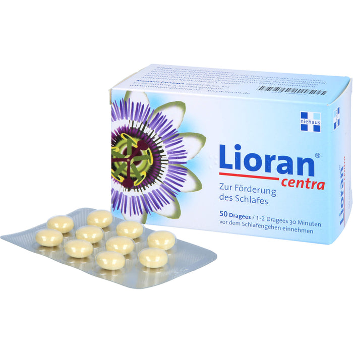 Lioran Centra Dragees zur Förderung des Schlafes, 50 St. Tabletten