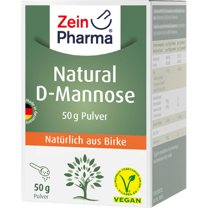 ZeinPharma Natural D-Mannose Pulver, 50 g Pulver