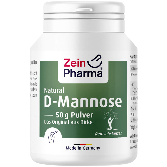 ZeinPharma Natural D-Mannose Pulver, 50 g Pulver