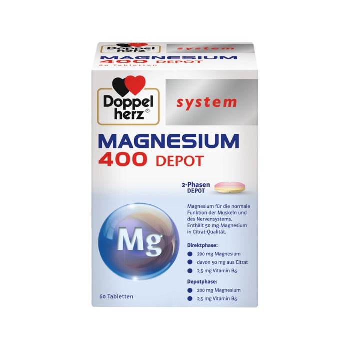 Doppelherz system MAGNESIUM 400 DEPOT, 60 St. Tabletten