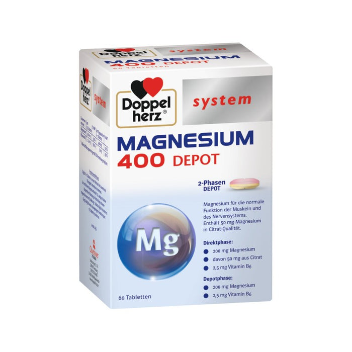 Doppelherz system MAGNESIUM 400 DEPOT, 60 St. Tabletten