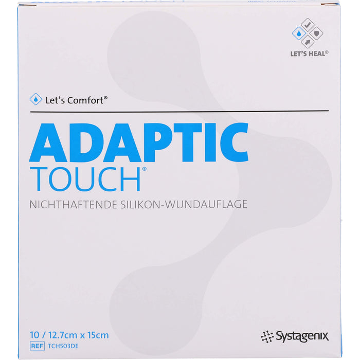 Adaptic Touch 12,7x15 cm nichthaft.Sil.Wundauflage, 10 St WGA