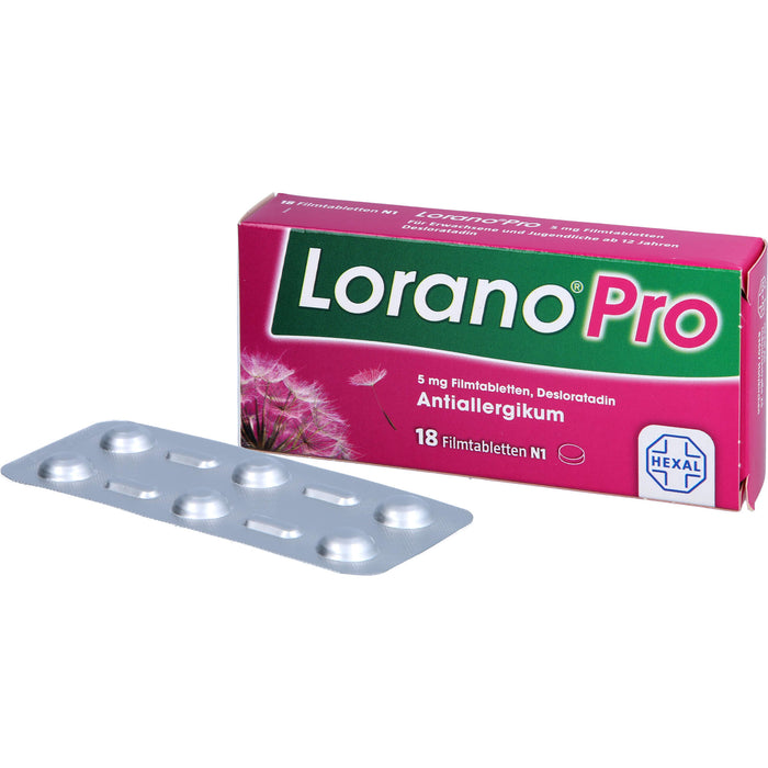 Lorano Pro Filmtabletten Antiallergikum, 18 St. Tabletten