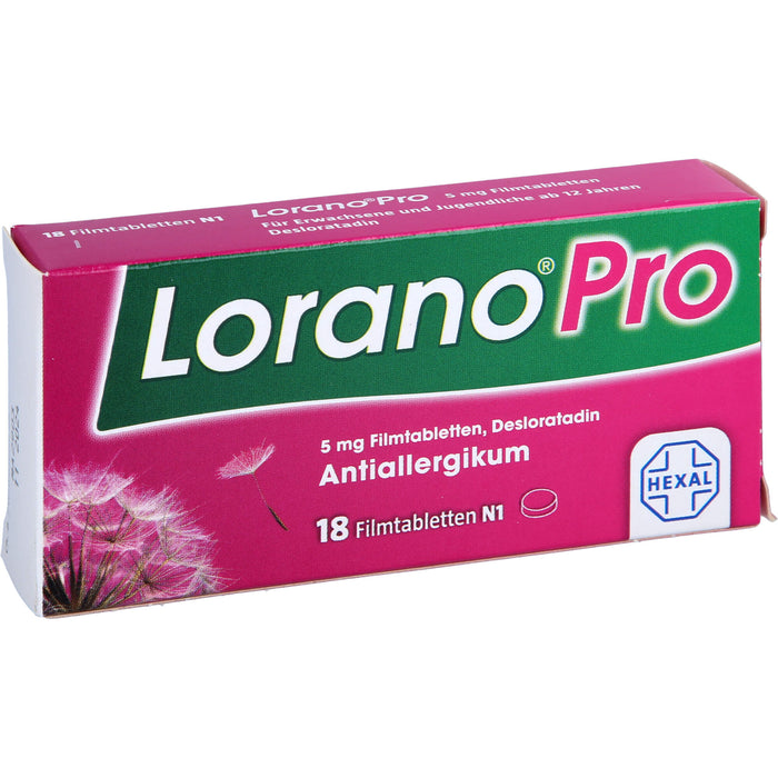 Lorano Pro Filmtabletten Antiallergikum, 18 St. Tabletten