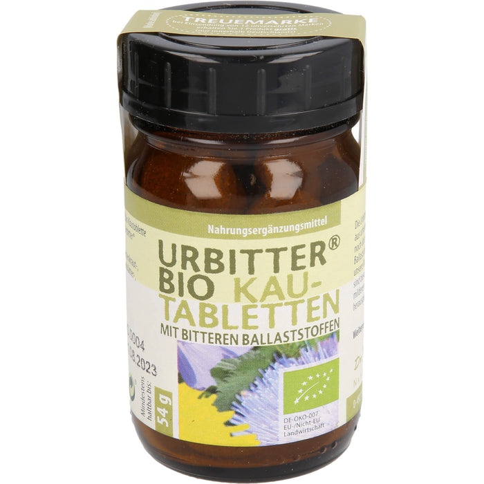 URBITTER Bio Kautabletten mit bitteren Ballaststoffen, 54 g Tabletten