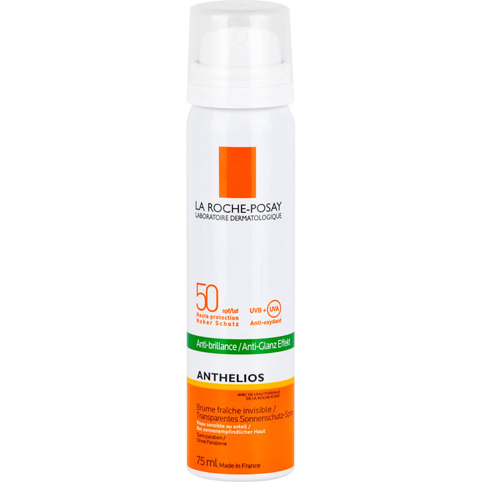 La Roche-Posay Anthelios transparentes Spray Gesicht LSF 50 Aerosol, 75 ml Lösung