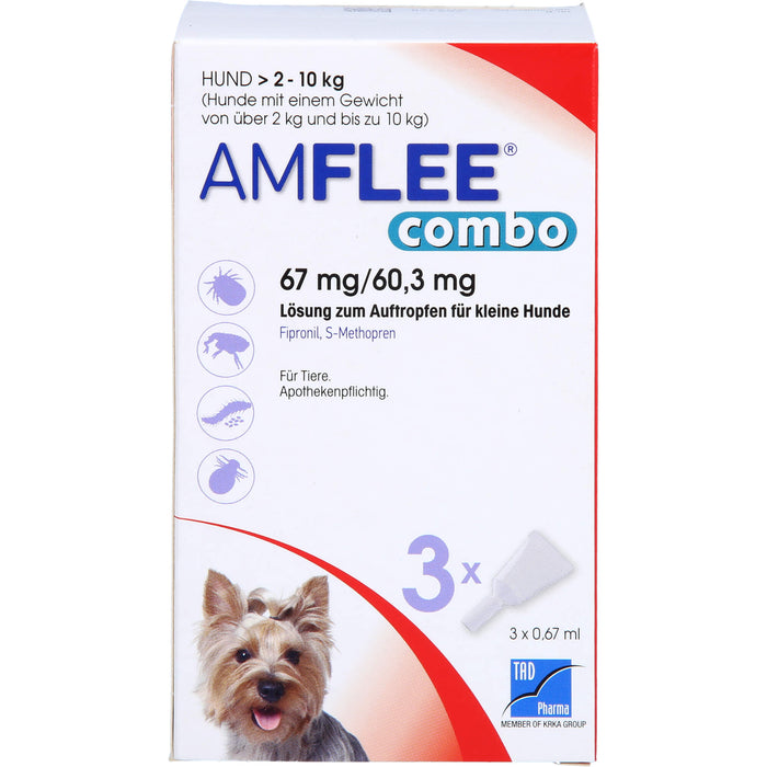 Amflee Combo Hund 2-10kg, 3 St LOE