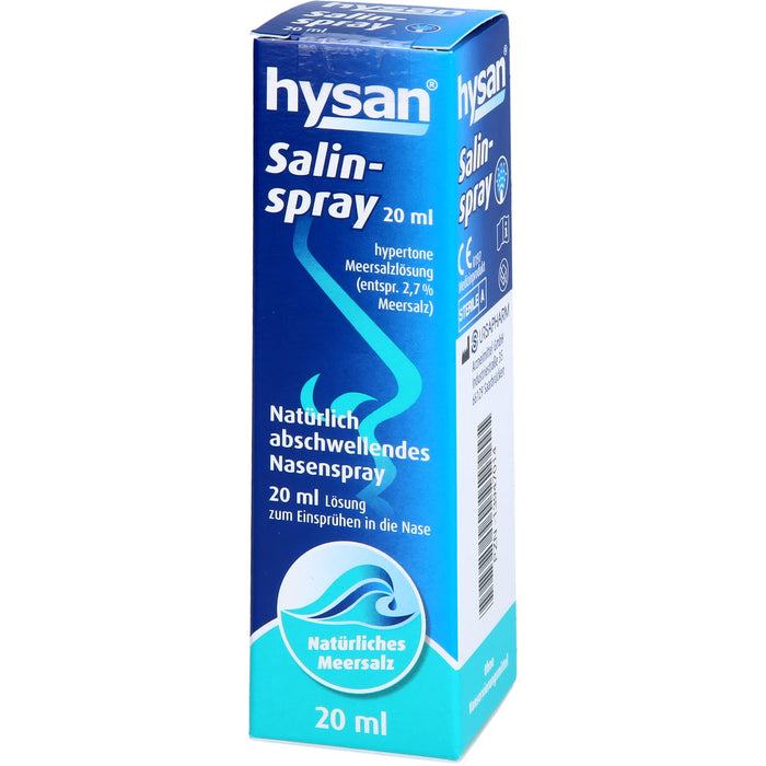 hysan Salinspray natürlich abschwellendes Nasenspray, 20 ml Lösung
