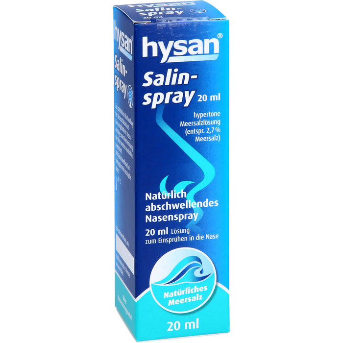 hysan Salinspray natürlich abschwellendes Nasenspray, 20 ml Lösung