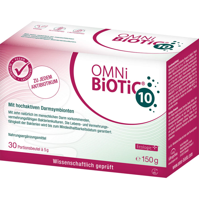 OMNi-BiOTiC 10 mit hochaktiven Darmsymbionten Portionsbeutel, 30 St. Beutel