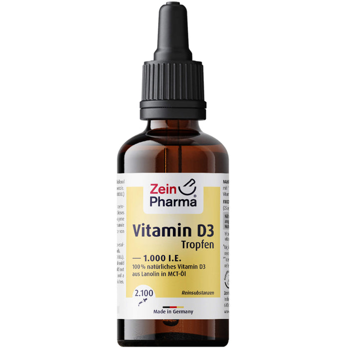 Vitamin D3 Tropfen 1000 IE 2100Tropfen ZeinPharma, 50 ml TRO