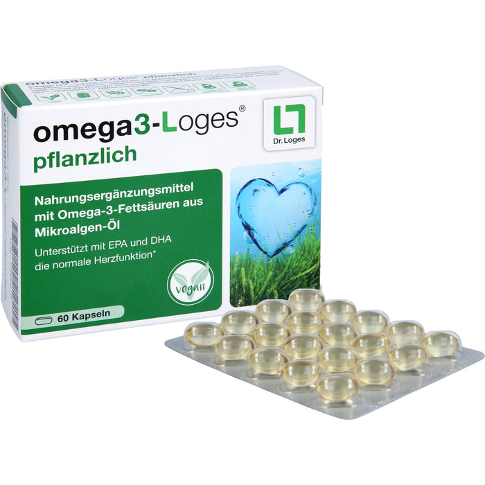omega3-Loges pflanzlich Kapseln, 60 St. Kapseln